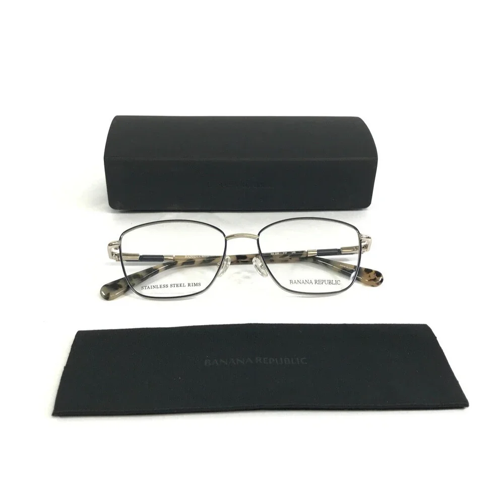 Banana Republic Eyeglasses Frames BR 224 PJP Blue Tortoise Cat Eye 52-16-140